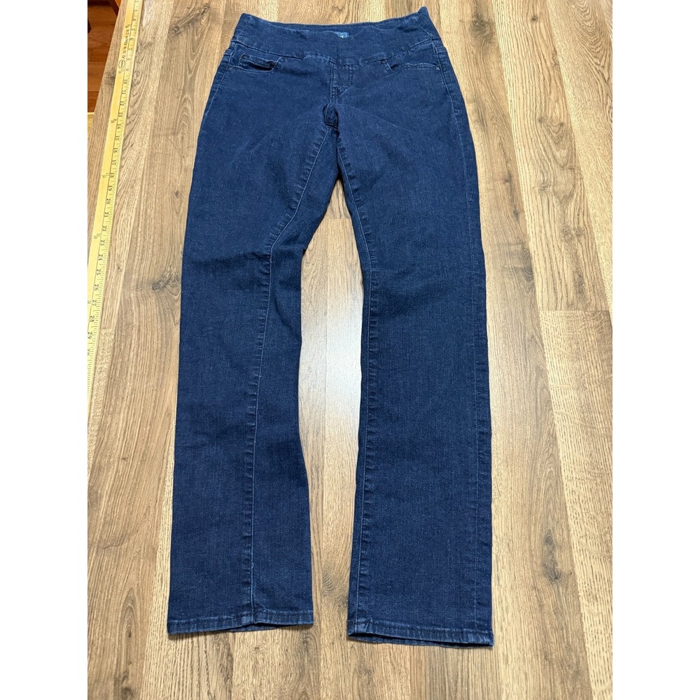 JAG Jeans, Women's Size 4P, Blue, Denim, Straight, Pull On Jeans 40" Length